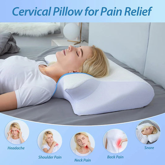 Memory Foam Cervical Neck Pillow