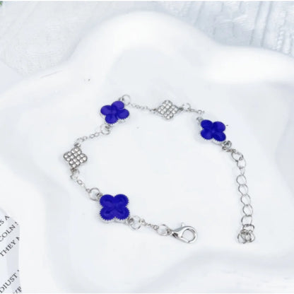 Elegant Four-Leaf Clover Bracelet