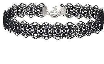 🖤 Gothic Lace Choker Necklace for Women – Vintage Steampunk Dark Lolita Halloween Jewelry 🕸️🎃