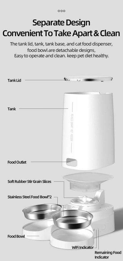 WiFi Smart Automatic Pet Feeder