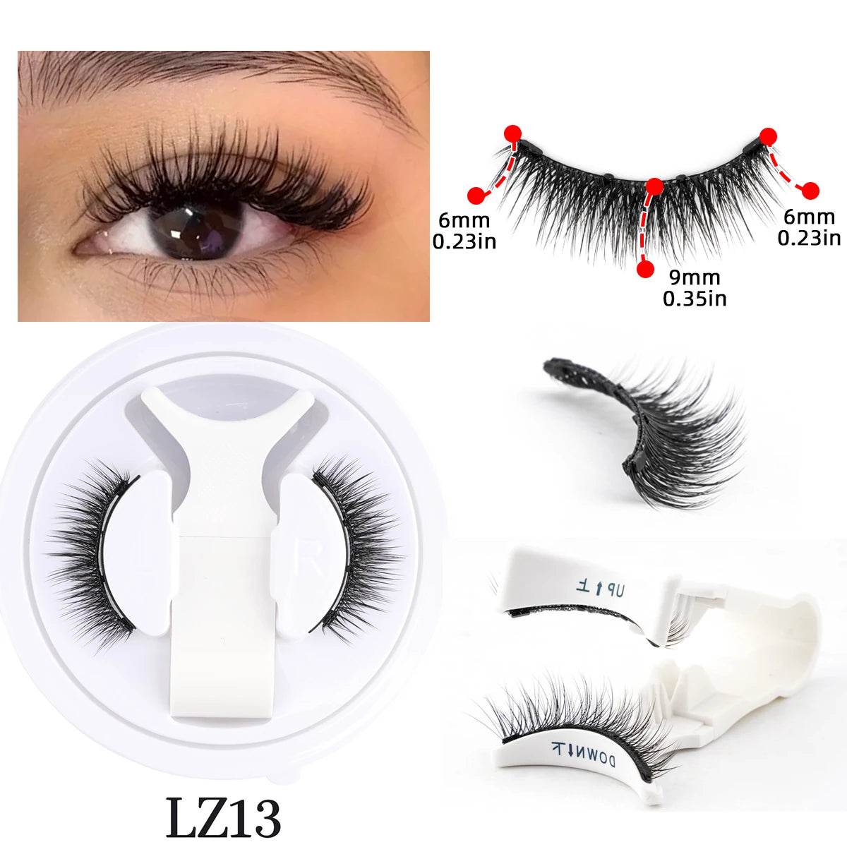 Magnetic Reusable False Eyelash Set