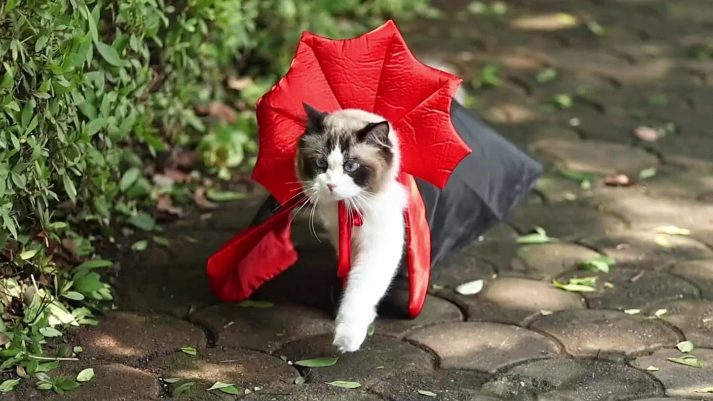 Dog Vampire Devil Costume Dog Halloween Cloak Cape Red Black Halloween Costumes For Small Medium Large Dogs